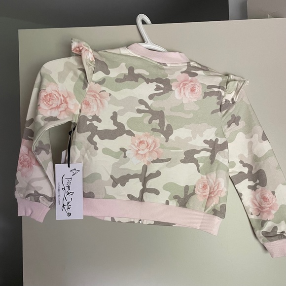 Pippa and Julie's Child's rose and camouflage sweater - Picture 3 of 6